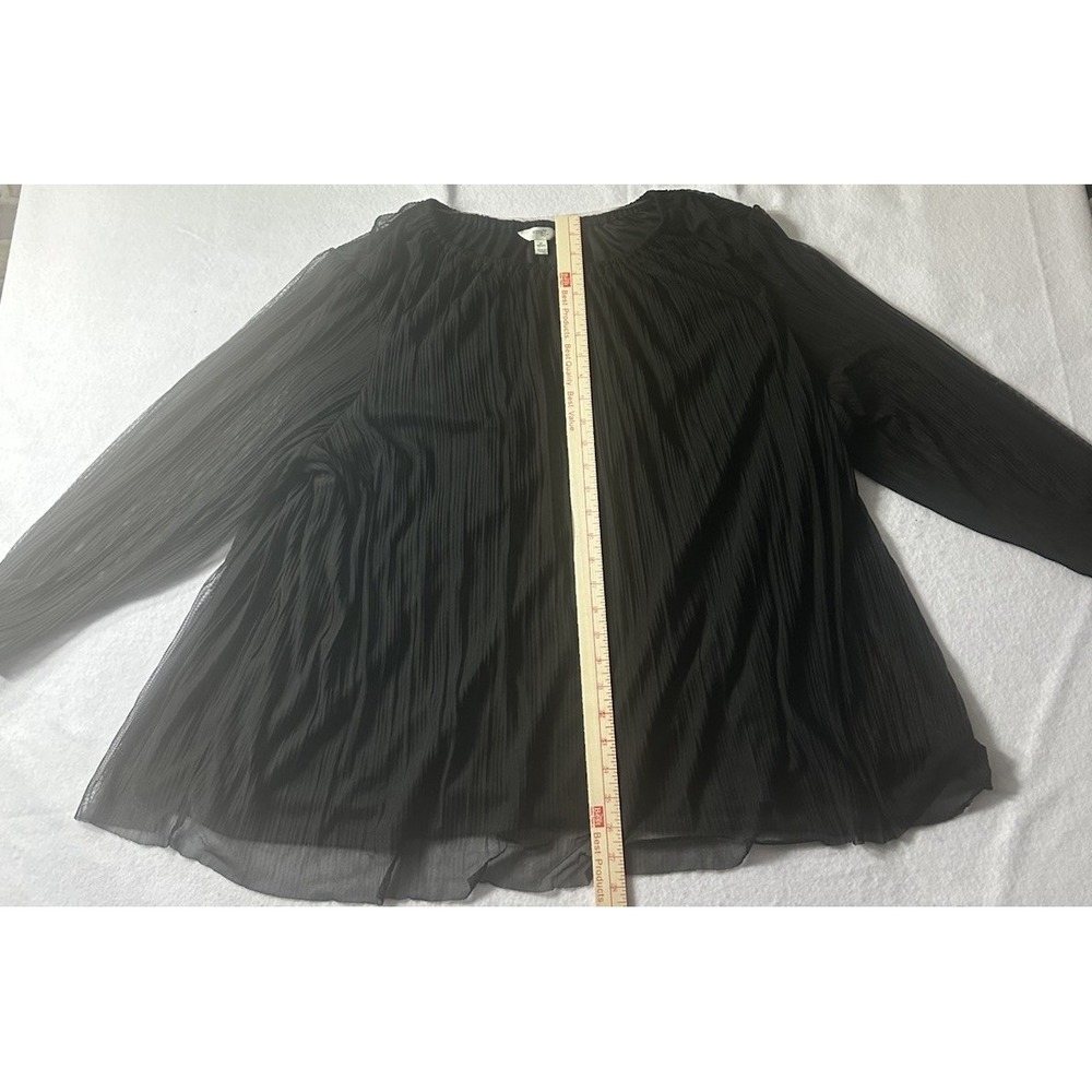 Terra Sky  Women Blouse Black Size 4x